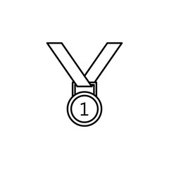 medal icon. Element of motor sport for mobile concept and web apps icon. Thin line icon for website design and development