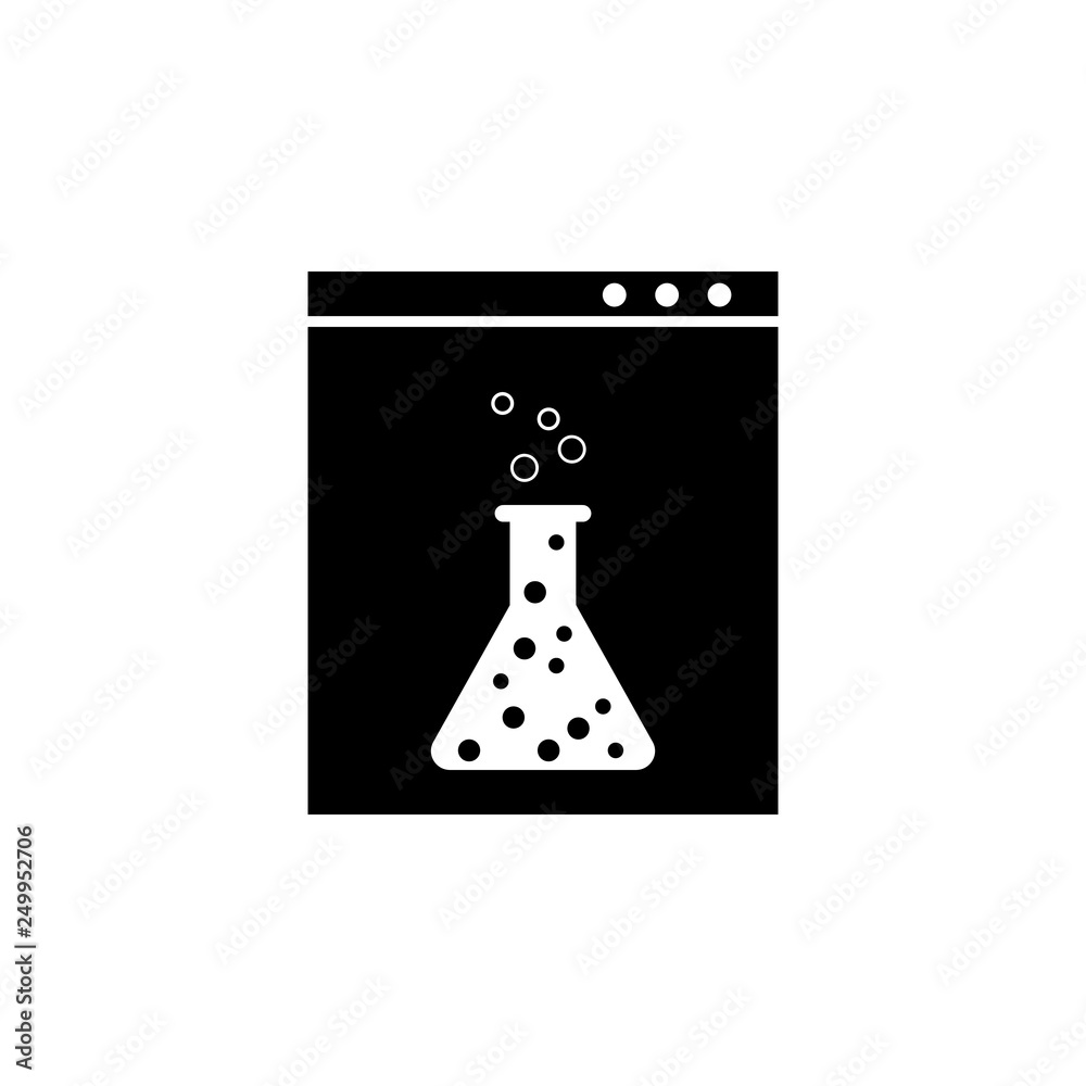 Poster web development, testing icon. element of web development icon. premium quality graphic design icon.