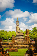 Fototapeta na wymiar Wat Si Sawai temple in the Sukhotai Historical Park, Thailand