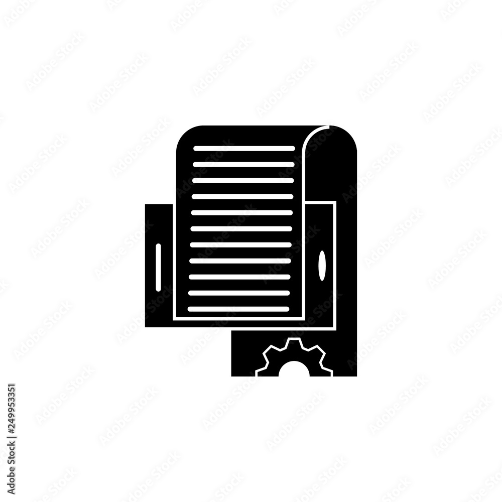 Poster web development, mobile coding icon. element of web development icon. premium quality graphic design