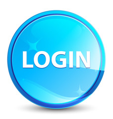 Login splash natural blue round button