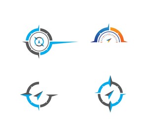 compass logo icon vector template