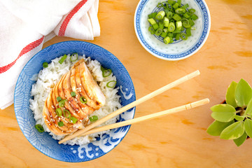 Mandarin chicken with rice