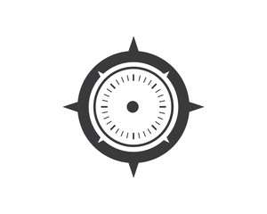 compass logo icon vector template