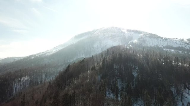 mountain peaks, basins, mountains, forests, sky, snow, gorges, slopes, trails, clouds, landscape, roads,