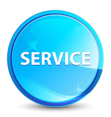 Service splash natural blue round button