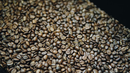 roasted coffee beans, can be used as a background