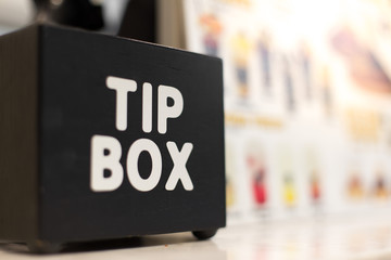 Tip Box in a Coffee Shop