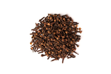 Clove isolated on white background.