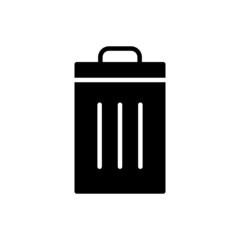 Trash bin icon, delete symbol