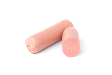 Sausage isolated on white background.