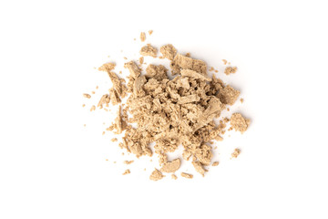 Sunflower halva isolated on white background.