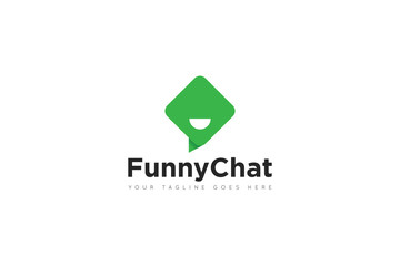 funny logo, funny chat. chat Logo Vector design Template. Vector Illustrator Eps.10