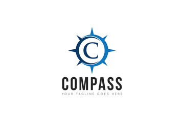 compass logo and icon vector illustration design template