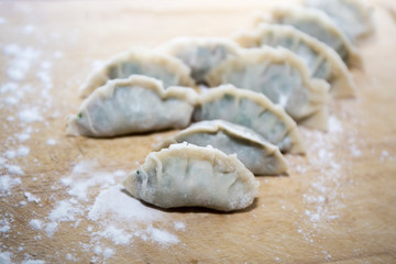 Fototapeta na wymiar Making dumpling
