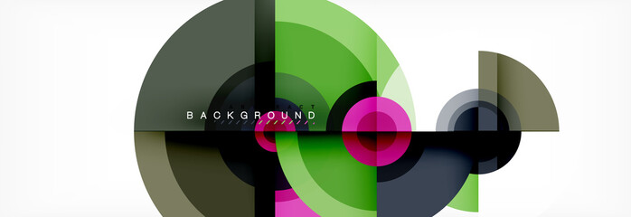 Circular vector abstract background