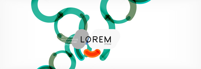 Linear design circle background