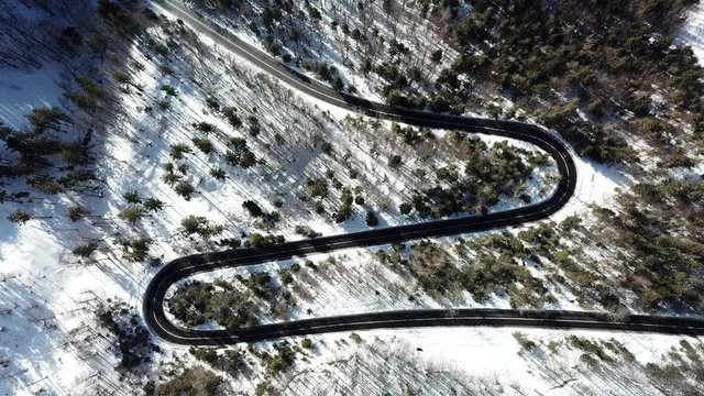 mountain peaks, basins, mountains, forests, sky, snow, gorges, slopes, trails, clouds, landscape, roads,
