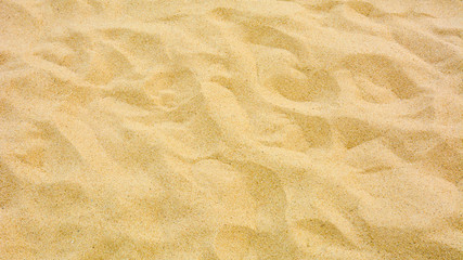 closeup of sand pattern of a beach in the summer