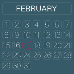 Calender Page February 17