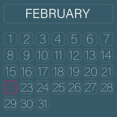 Calender Page February 22