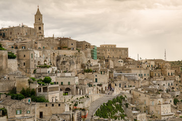 Fototapeta na wymiar Historic town of Matera, European capital of culture 2019