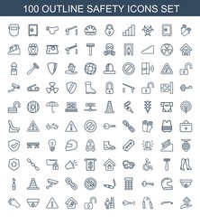 100 safety icons