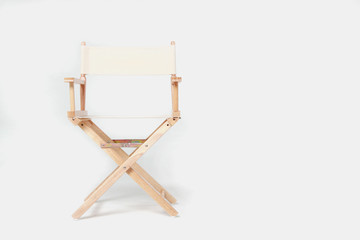 Director chair on white background