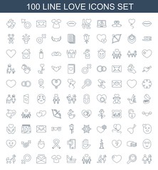 100 love icons