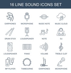 16 sound icons