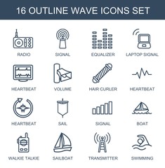 16 wave icons