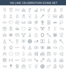 100 celebration icons