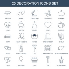Naklejka premium 25 decoration icons