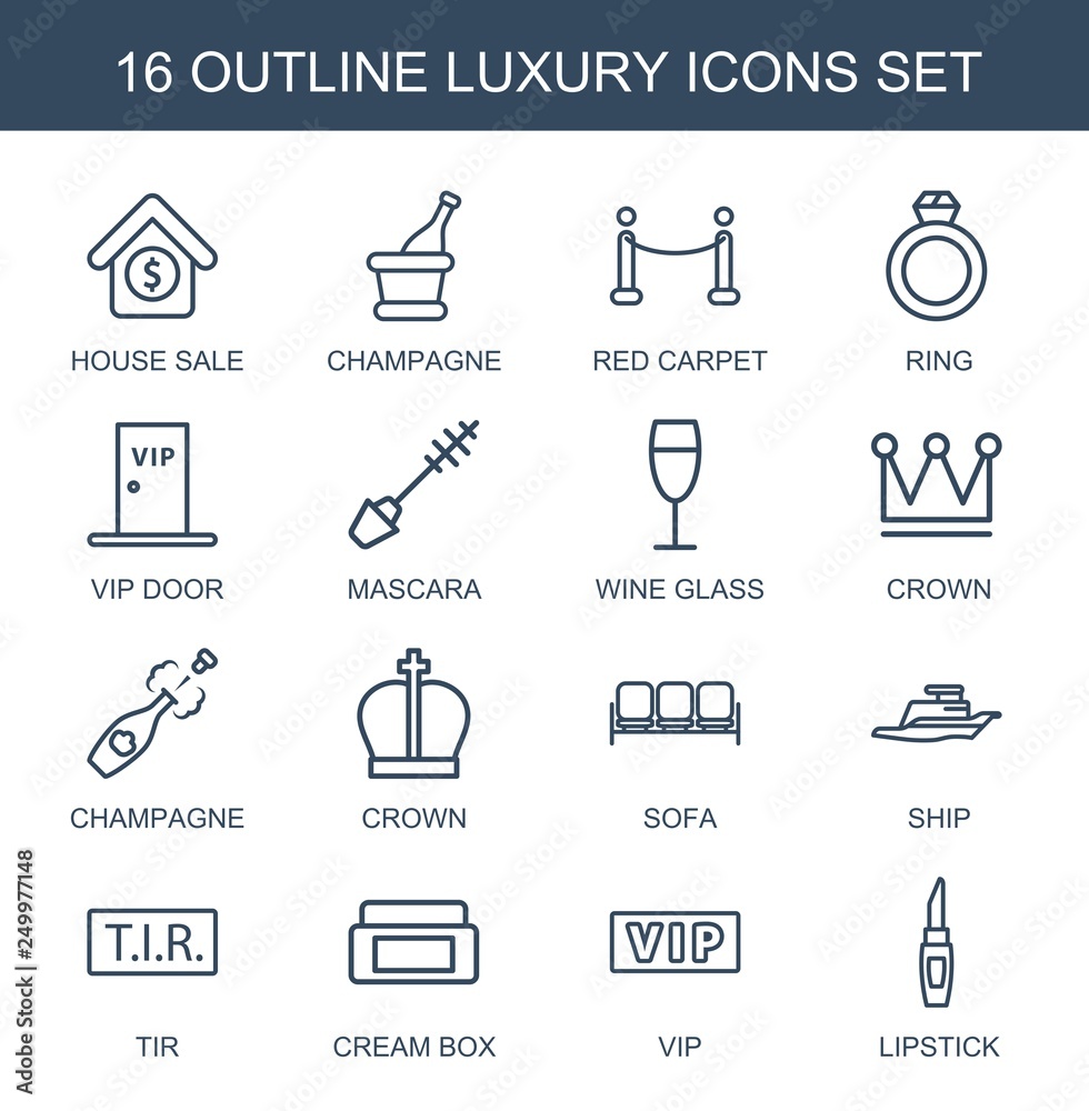 Canvas Prints luxury icons