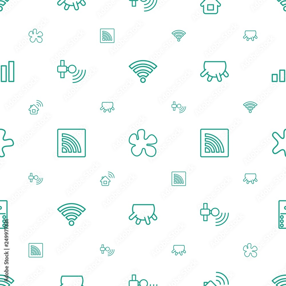 Poster spot icons pattern seamless white background