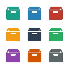 box icon white background