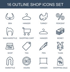 Naklejka premium shop icons