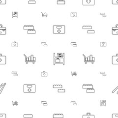 Fototapeta premium kit icons pattern seamless white background
