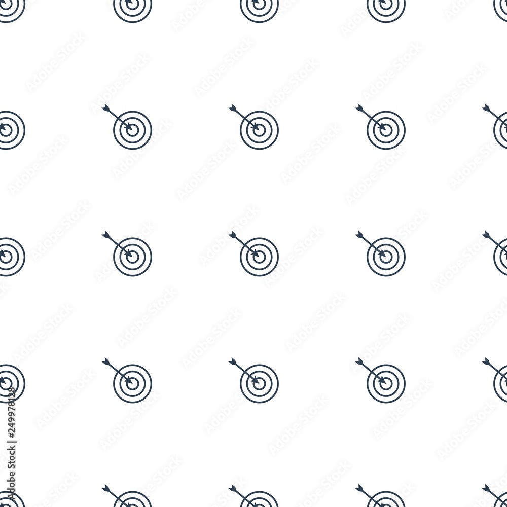 Poster target icon pattern seamless white background