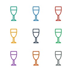 wine glass icon white background