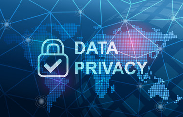 Data Privacy Protection Compliance Concept Background