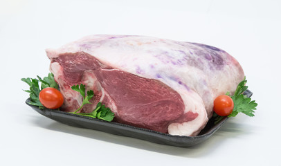 lamb leg mutton meat roast raw butchery pack