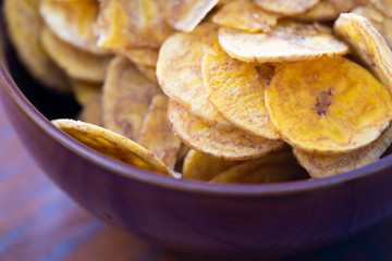 Nigerian Plantain Chips in Bowl ready to Eat