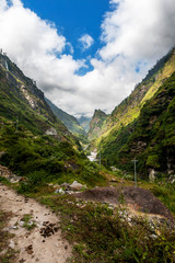 road in the mountains, the annapurna around, Napal