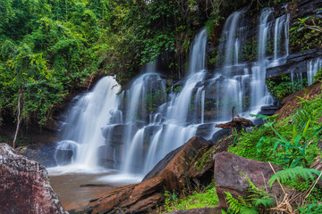 Tad-Pla-Kang waterfall, Beautiful waterfall in Chattrakan nationalpark  Pitsanulok province, ThaiLand.