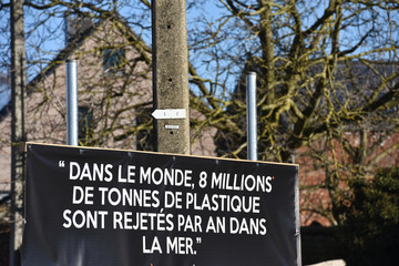 Obraz premium environnement plastique mer pollution