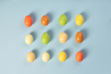 stylish easter flat lay