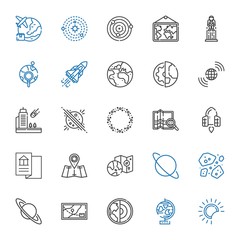 Obraz premium orbit icons set