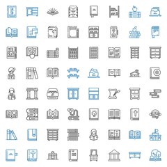 library icons set