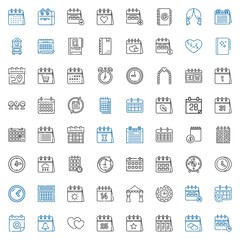 date icons set
